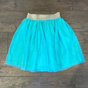 Gap Kids Turquoise Tuile Skirt- XS (4-5)